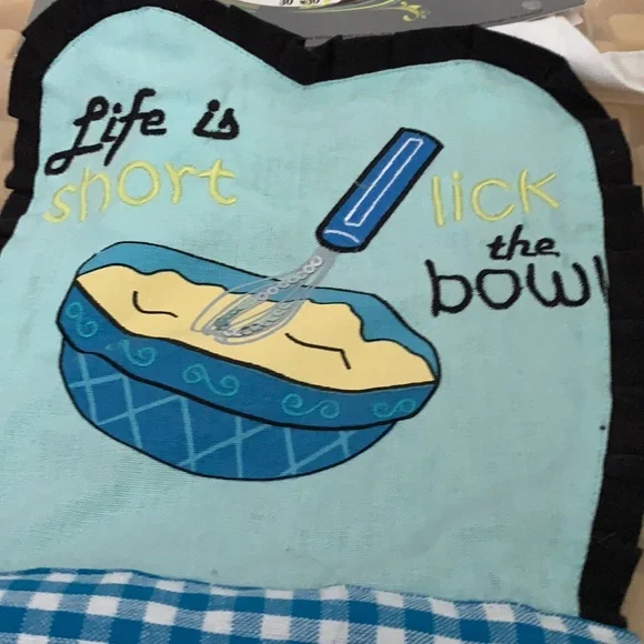 NWT - Life if short lock the bowl adult apron - Picture 2 of 3